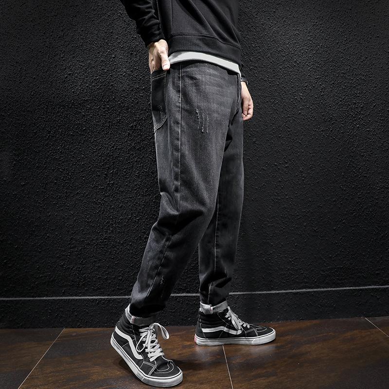 Loose Fitting Straight Tube Oversized Denim Harlan Pants Four Seasons Men's Jeans Trendy and Versatile Japanese Jeans