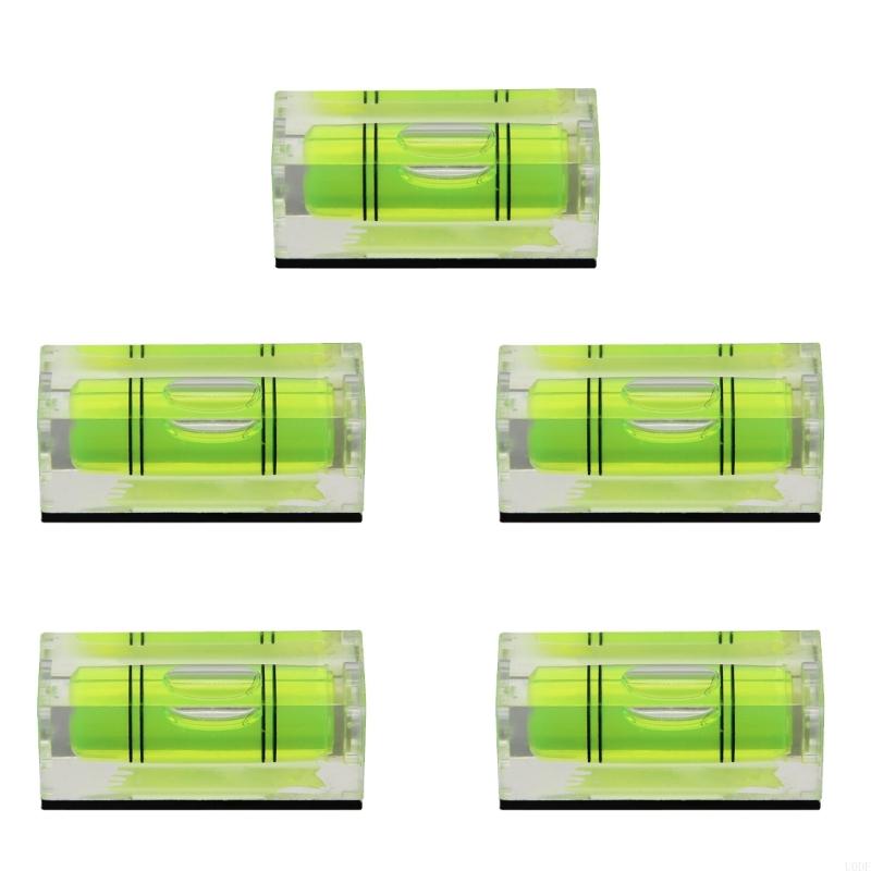 Pack Of 5/10 Small Green Level Gauges with Glowing Function Level Measuring Instrument for Stable Horizontal Reference