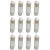 Transparent 30ml Refillable Bottles Flip Top Containers Round Plastic Bottle 1oz Dispensing Bottle