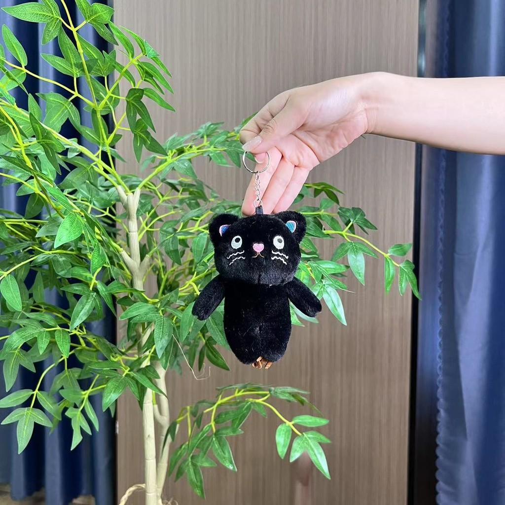 Cat Cute Cartoon Plush Toy Keychain With Ultra Soft Short Plush Fabric Gifts For