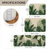 1Pcs Anti Fatigue Kitchen Rugs,Banana Leaf Print Waterproof Non-Slip Thick Cushioned Kitchen Mat Heavy Duty Comfort Standing Mat for Kitchen