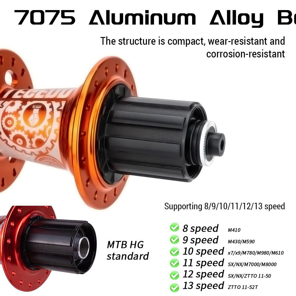 Ступица дискового тормоза с 6 собачками для горного велосипеда, ступица с 32 отверстиями для 8/9/10/11/12/13 скоростных кассет