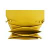 Burberry Logo Print Leather Crossbody Wallet Bag Mustard Yellow Gold Hardware Fashion Daily Use 80463081