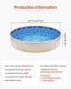 Round Pool Liner 30ft Overlap Style Pool Liner 54in Wall Height