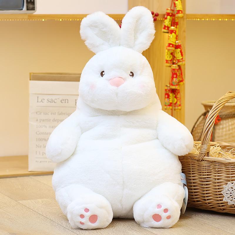 Dudu Extra Soft Lazy Rabbit Big Pillow - Очаровательная спящая плюшевая кукла со скрещенными ногами