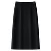 2025 Women's Black Midi High Waist Slimming Bodycon Skirt - New Spring/Summer Design