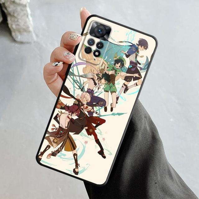 Чехол Genshin Impact Kamisato Ayaka Xiao для Xiaomi Redmi Note 12 11t 11s 11 10 8 Pro 9 9s 9t 8t для Mi 10 8 9a 9c 10c 12c K40