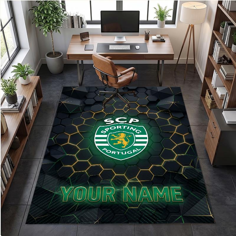 Crystal Velvet Rug Sporting CP Print Custom Name Text Floor Mat Home Decor