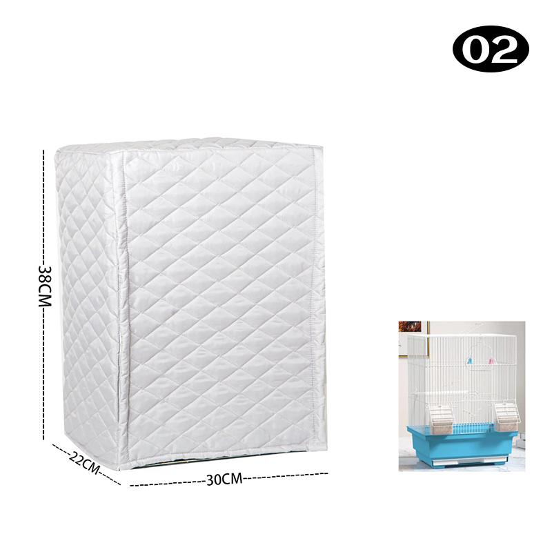 Зимний теплый чехол для клетки для птиц, хлопковый стеганый чехол для клетки, навес, защита от дождя, аксессуары для клетки для попугаев