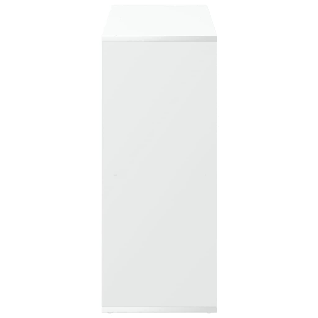 Room Divider Bookshelf White 69.5 x 29 x 69.5 cm Engineered Wood