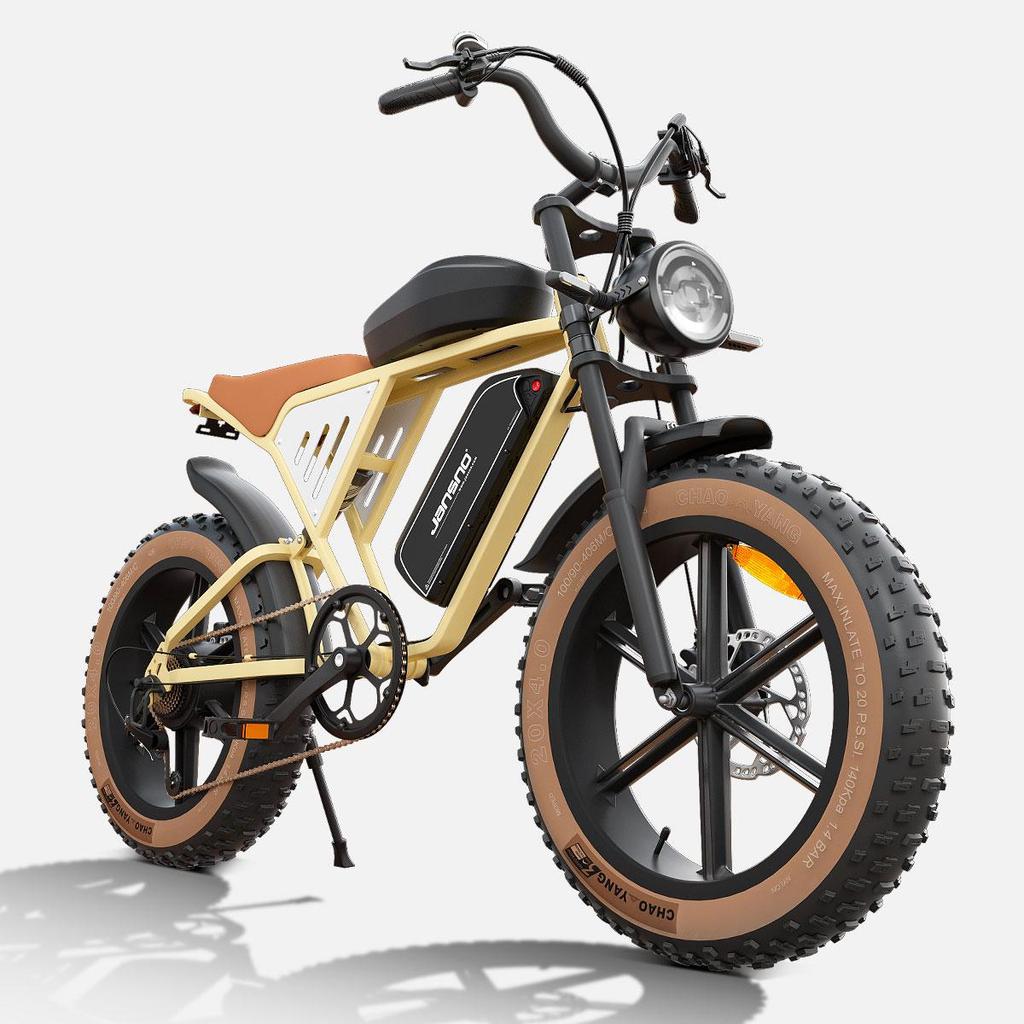 JANSNO X70G Adults Electric Bike 750W 48V 37AH Dual Removable Battery 20" Fat Tire All Terrain Off-Road E-Bicycle
