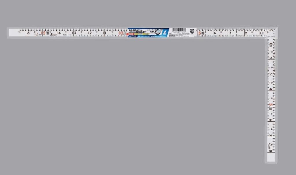 Shinwa Sokutei Curved Length Same Thickness Front and Back Sides Same Masterpiece White 1 Shaku 6 Sun 11103