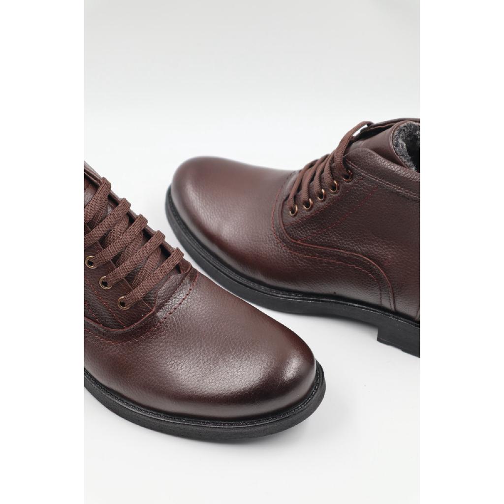 Мужские черные повседневные ботинки из натуральной кожи на шнуровке