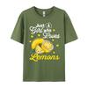 Just A Girl Who Loves Lemons Brand T Shirt Original Unisexs Tshirts 4th Of July Graphic Cotton Streetwear Short Sleeve