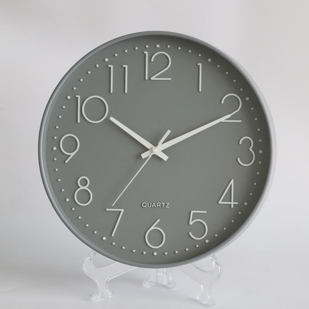 20CM Silent 3D Nordic Style Wall Clock for Living Room