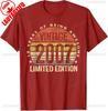 2007 Vintage 18th Birthday Tshirt Unisex Retro Graphic Print Funny Slogan Adult Party Apparel