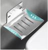 Stainless Steel Perforated Free Soap Rack Wall-mounted Soap Dish Holder Self Adhesive Soap Dishes Bathroom Accessories
