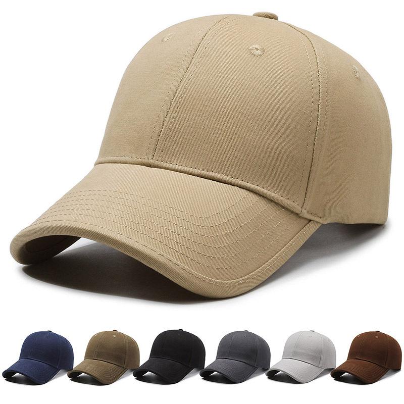 Spring Summer Men Peak Cap Outdoor Sun Hat Hard Top Solid Color Baseball Cap Sunscreen Sun Hat Fishing Hat