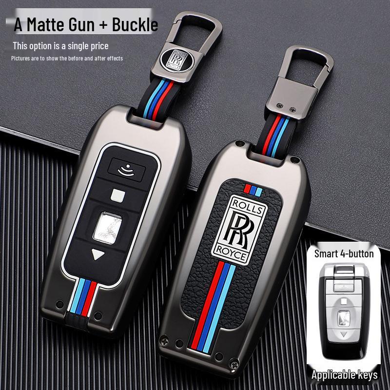 Metal Key Case for Rolls-Royce: Ghost, Cullinan, Phantom, Wraith, Dawn