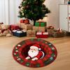 16-дюймовые Рождественские 3D Ковры 3D Рождественские Круглые Ковры Xmas Ковер Xmas Ковер Ковер Для Спальни Кухни Моющийся Нескользящий Пушистые Ковры