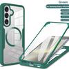 Прозрачный чехол с магнитной адсорбцией для Samsung S26/S25FE/S22/S24/S23 Ultra/A17/A16A - Полное покрытие