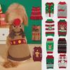 Festive Pet Sweater: Santa, Tree, Elk, Snowflake & Gingerbread Design for Autumn/Winter