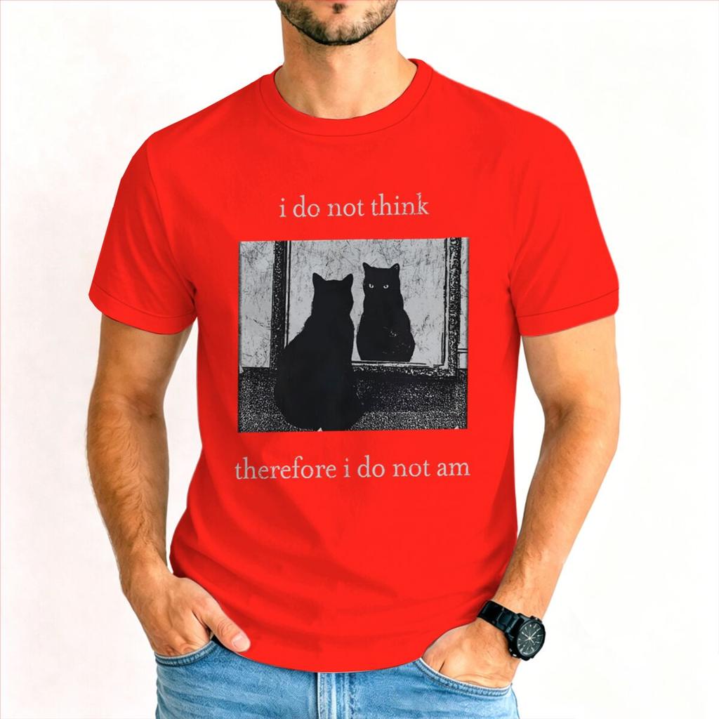 Funny Black Cat Tshirt Unisex Funny Cat Meme Fashion Casual Tops Animal Cat Lover Gift Shirt Design Short Sleeve T Shirt Tops