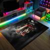 Guns N’ Roses Design Crystal Velvet Carpet Cozy Non?Slip Printed Rug For Bedroom Living Room Entrance