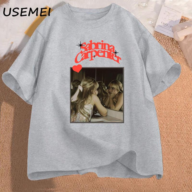 Футболка Sabrina Carpenter Женская Винтажная Ретро Музыкальная Футболка Письма, Которые Я Не Могу Отправить Мерч с Тура Футболки Рок Футболки Повседневная Хлопковая Одежда