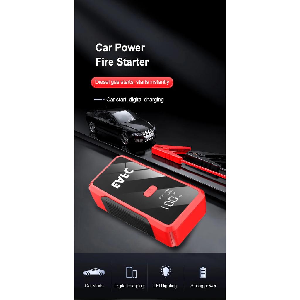 2000A/1200A/600A Car Battery Charger Booster Jump Starter Power Bank 12V Battery Booster for Portable AUTO Booster JumpStarter