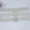 Decorative Dress Pearl & Diamond Elastic Waist Chain Belt