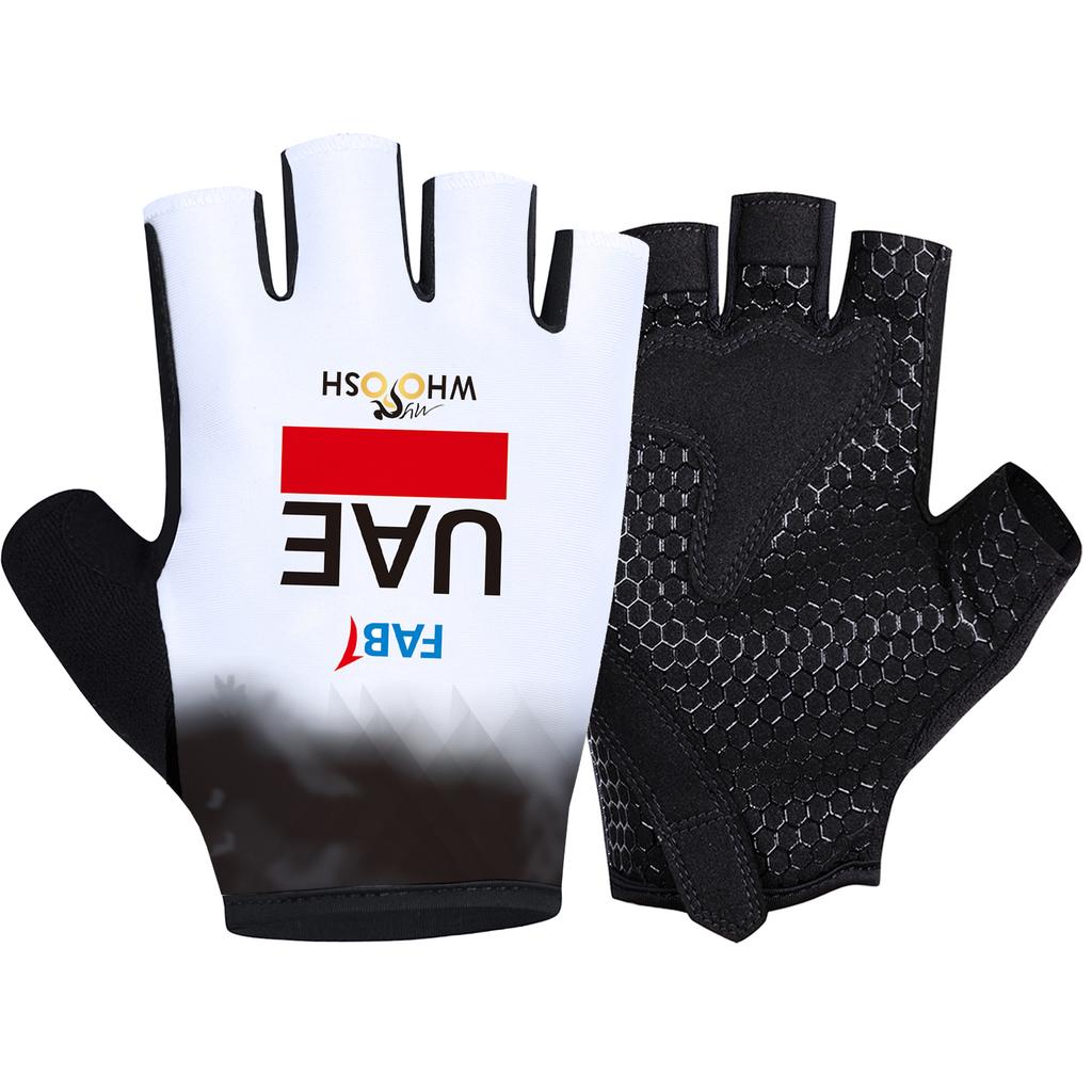 New UAE Cycling Gloves Bike ORBEA RACING Gloves Half Finger MTB Fitness Gloves Running Fitness Riding Bicycle Sports Gloves