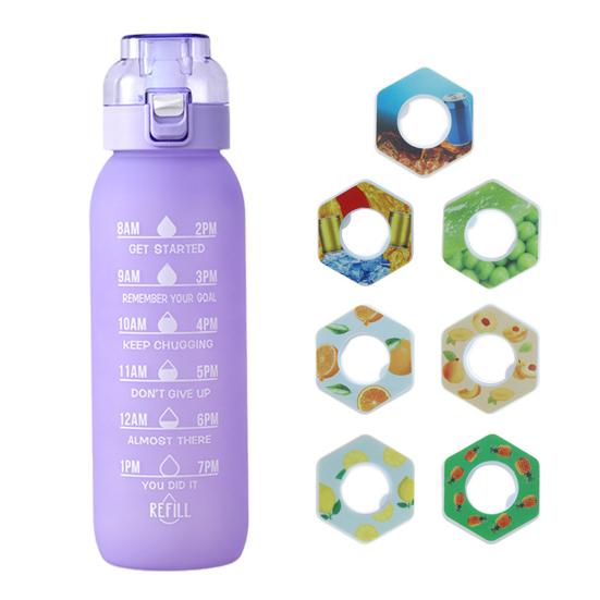 Бутылка для воды Air Water объемом 1000 мл с капсулами 0 Герметичная пыленепроницаемая бутылка Ароматизатор Сахар Калории BPA