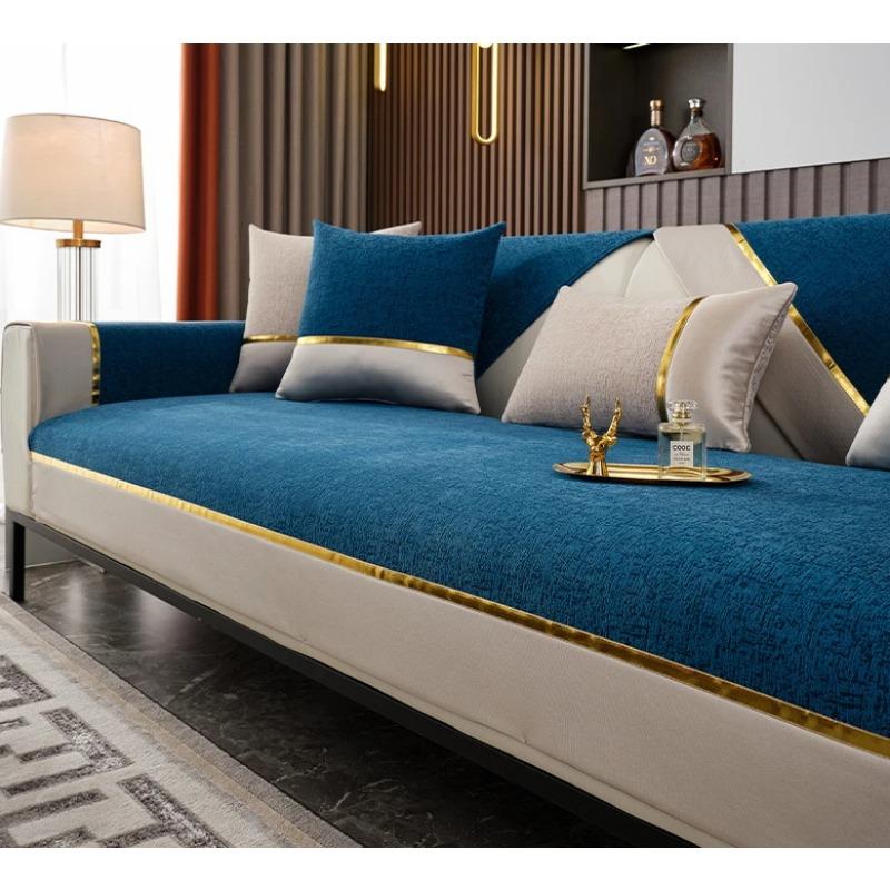 Чехол для дивана из плотной ткани в форме буквы I, чехол для сиденья, полотенце для дивана, пылезащитный чехол для полотенец, диваны для гостиной, декор для стула, коврик для 3-местного сиденья