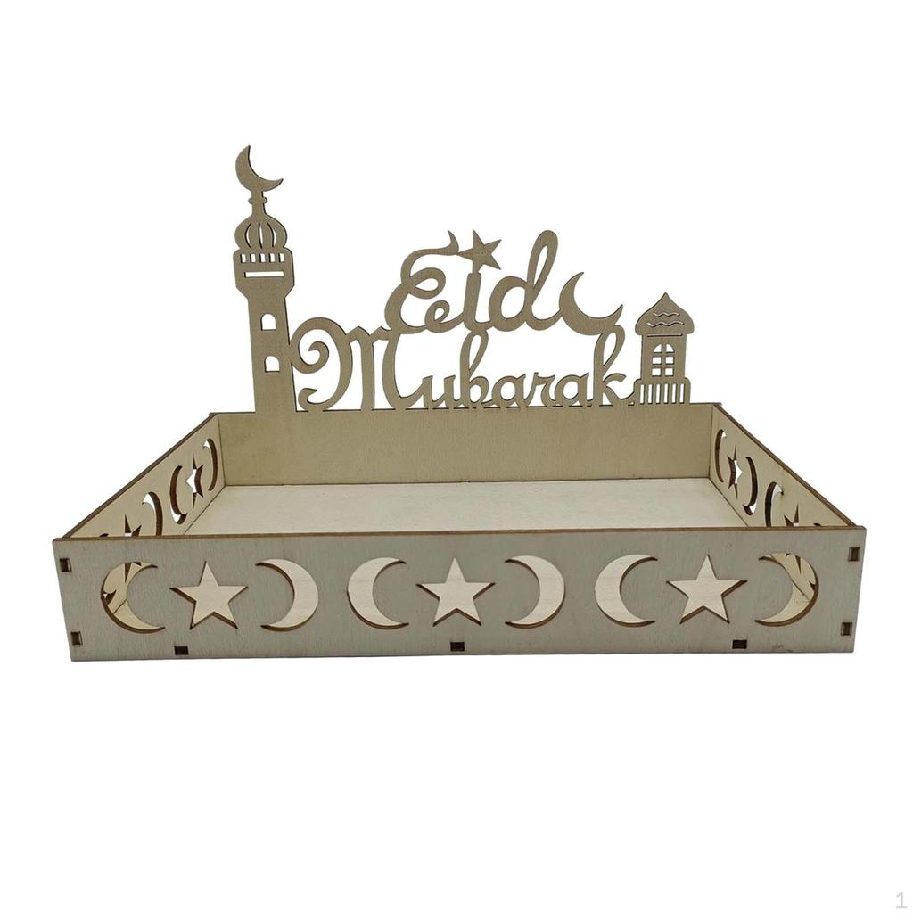 Ид украшения исламский поднос Рамадан DIY сервировка десертная тарелка праздничные принадлежности