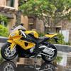 1:12-масштабная игрушечная модель мотоцикла S1000RR, литой под давлением сплав, внедорожные автомобили, имитация амортизатора, детский игрушечный мотоцикл