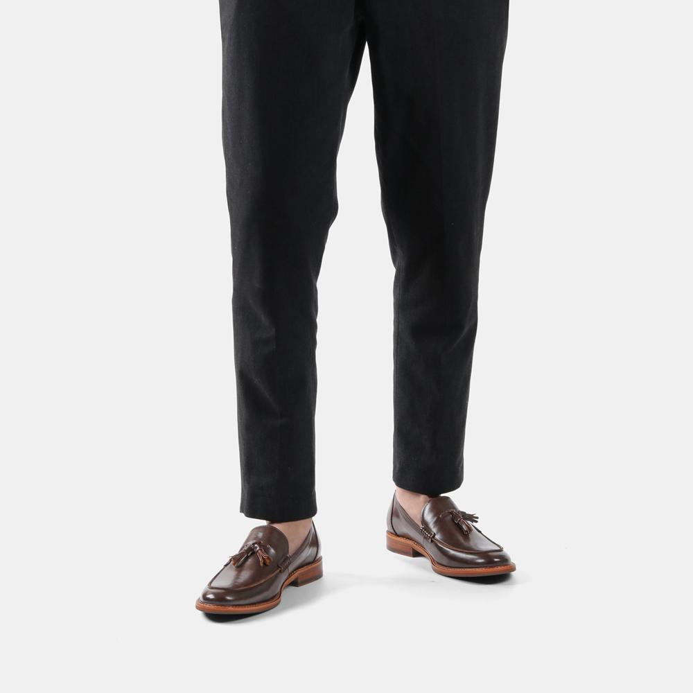 Мужская повседневная обувь с кисточками, роскошные лоферы ручной работы, удобная модная мужская кожаная обувь