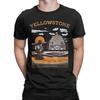 Men Yellowstone Montana USA Dutton Ranch Vintage T Shirts 100% Cotton Tops Novelty Short Sleeve Crewneck Tees Printed T-Shirts
