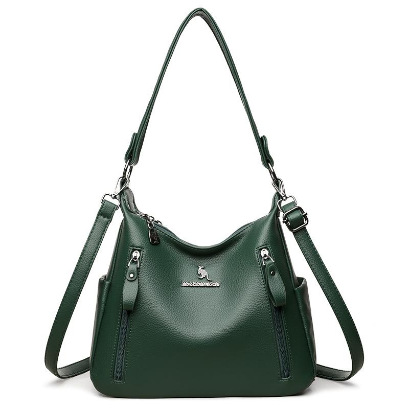 Ретро Большая вместимость Новая модная и универсальная сумка через плечо для мам среднего возраста Сумка через плечо через плечо