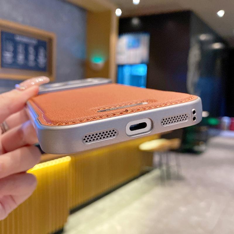 Для Magsafe Магнитный Кожаный Безрамочный Чехол для iPhone 17 Pro Max 17 Air 16 15 14 13 Беспроводная Зарядка Лучшее Тепло Жесткий Бампер
