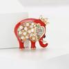 Брошь в виде слона из мультяшного сплава, простая модная мужская и женская брошь для корсажа, ювелирное украшение