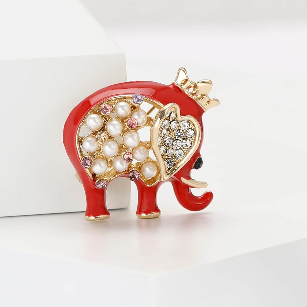 Брошь в виде слона из мультяшного сплава, простая модная мужская и женская брошь для корсажа, ювелирное украшение