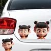 Мультистильные забавные аниме 3D наклейки Nezha для автомобиля водонепроницаемые и солнцезащитные наклейки для украшения хвоста автомобиля