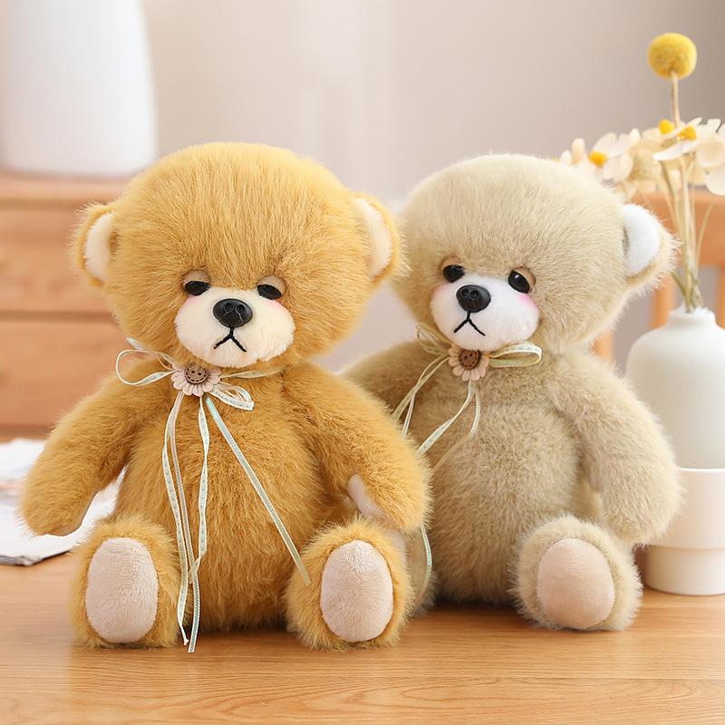 Плюшевые игрушки Lucky Bear&Rabbit, мягкая кукла-зверь, милая кукла-медведь, кролик, игрушки для детей, влюбленных, подарок на день рождения