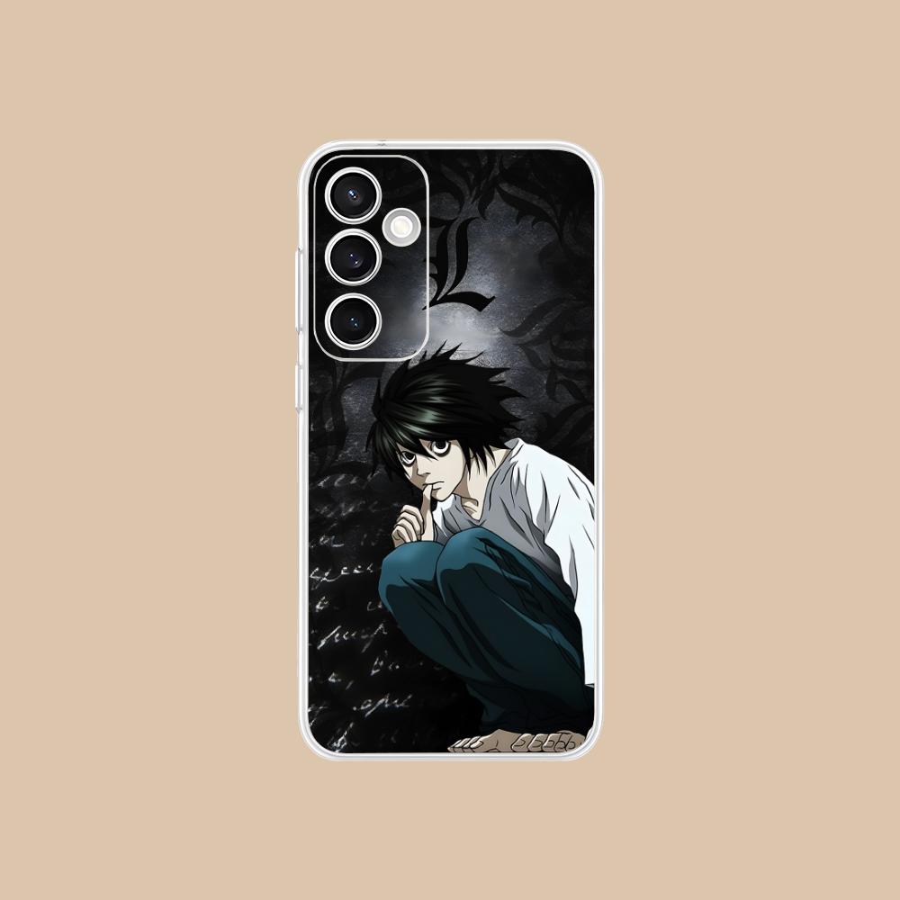 Чехол для мобильного телефона Death Note L Lawliet для Samsung Galaxy S25 S24 S23 S22 S21Plus FE Ультрапрозрачный Цветной Чехол Чехол Красивый