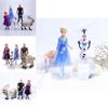 Delightful 5pcs Snow Queen Anna Elsa Frozen 2 Olaf Sven Kristoff Doll Figures For Kids