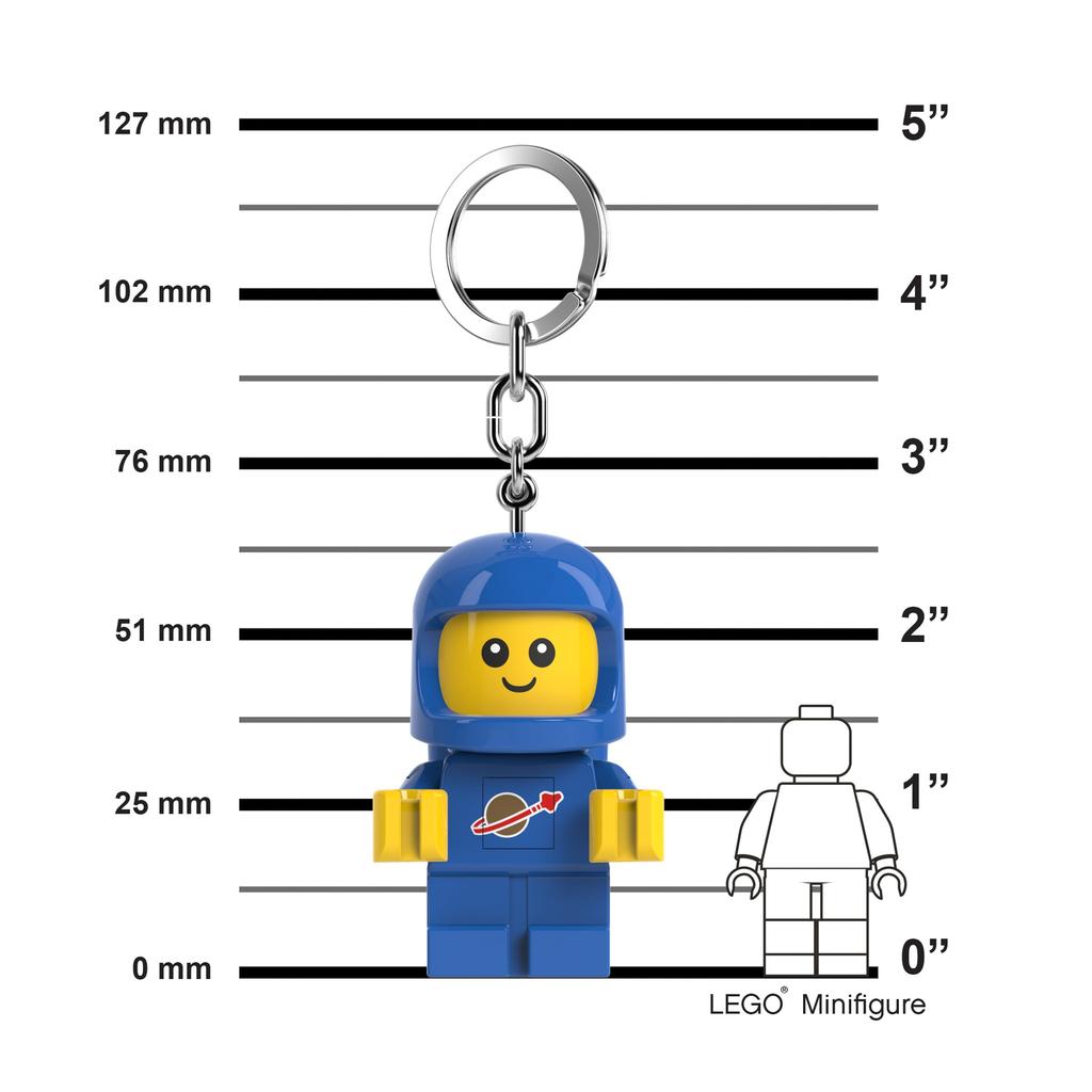 IQ Iconic Spacebaby Keychain LED Keychain Light Building Blocks Toy Doll with Movable Joints Mini Figure