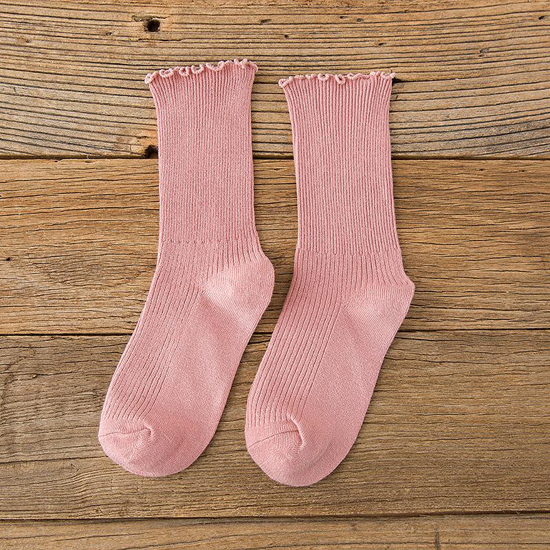 Твердые носки длиной до середины голени, удобные осенние носки длиной до щиколотки, женские носки