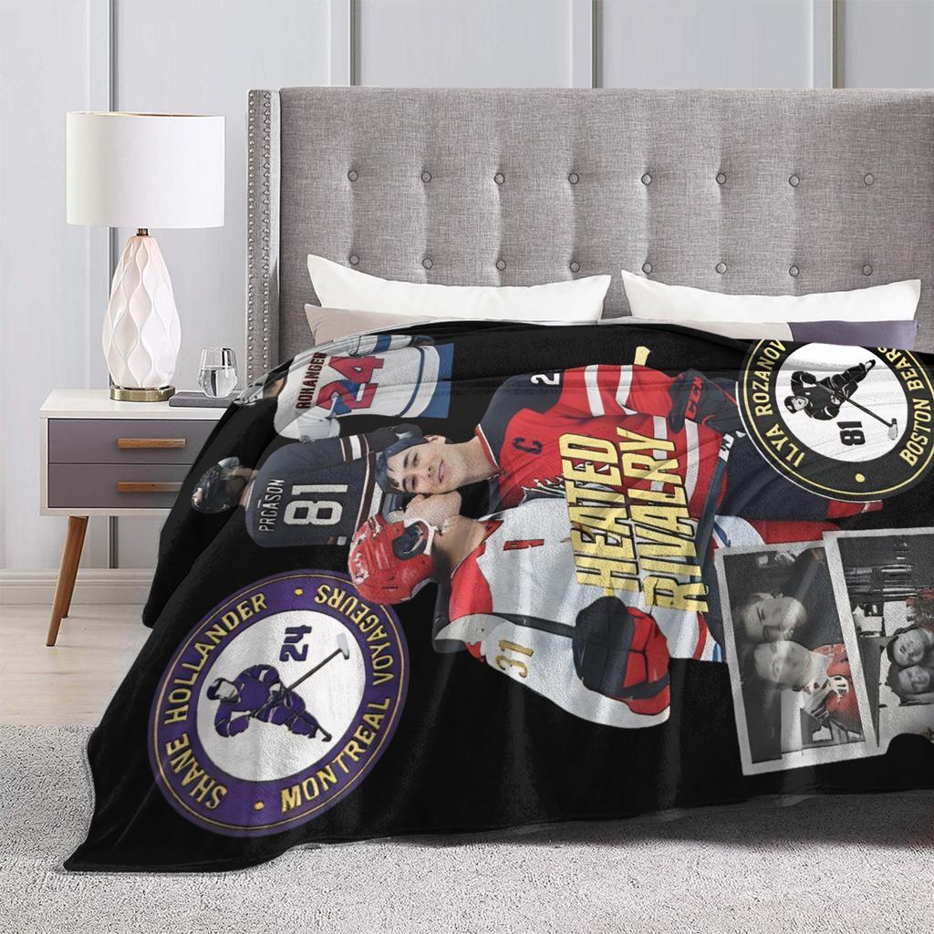 Warm Cozy Blanket Travel Office Ilya Shane Hockey Romance Heated Rivalry Throw Blanket Print  Bedspread For Home Decor