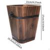 Wooden Barrel Planter Flower Pot Birthday Gift Plant Container Rustic for Indoor and Outdoor Patio